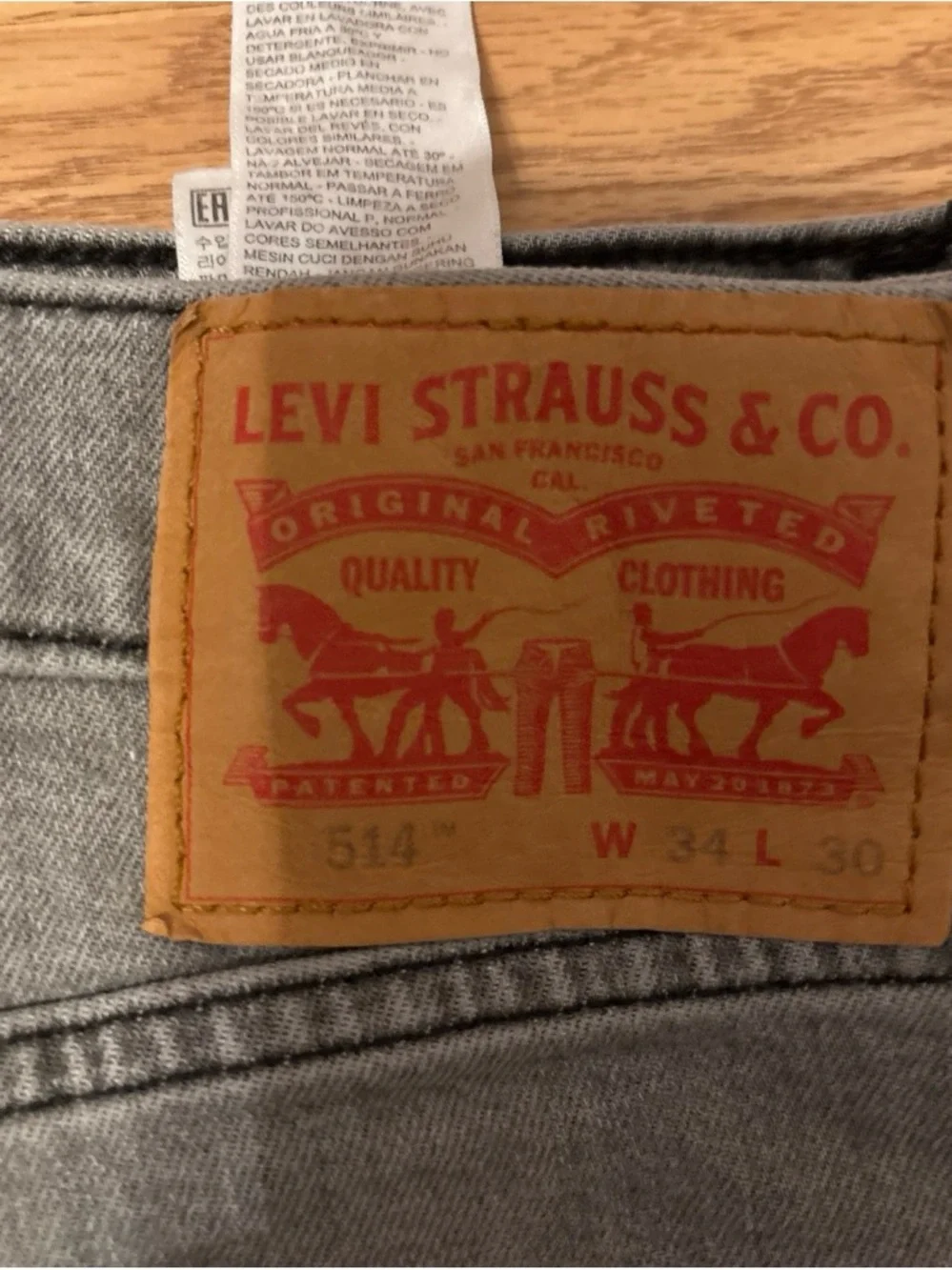 Levi's Gray Straight-Leg Men's Jeans